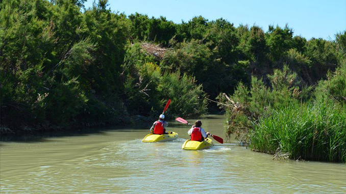 In kayak sul fiume Salso