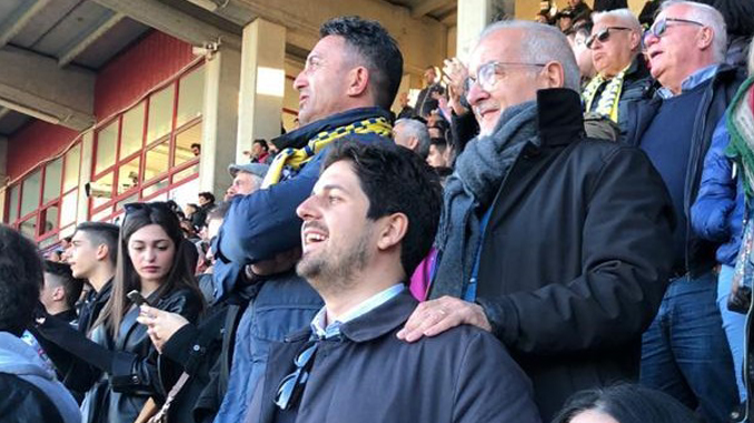 Il sindaco Galanti allo stadio