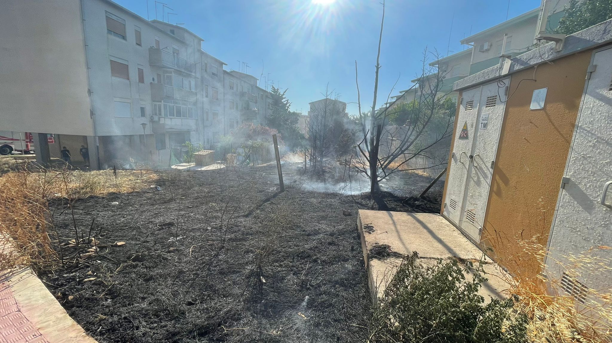 Fiamme trazzera Piazza Armerina